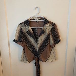 Vintage Button Down W/ Tie